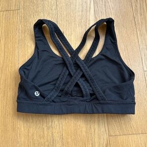 lululemon athletica Black Crisscross Sports Bra